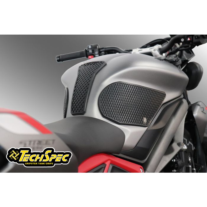 TechSpec SnakeSkin Tank Grips for Triumph Street Triple & Daytona