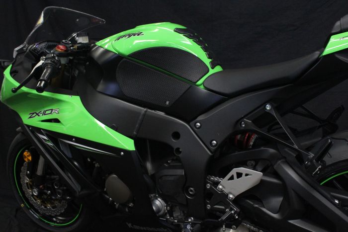 Eazi-Grip™ PRO Motorcycle Tank Grips Kawasaki ZX10R 2011 2011-2015 Black Clear 
